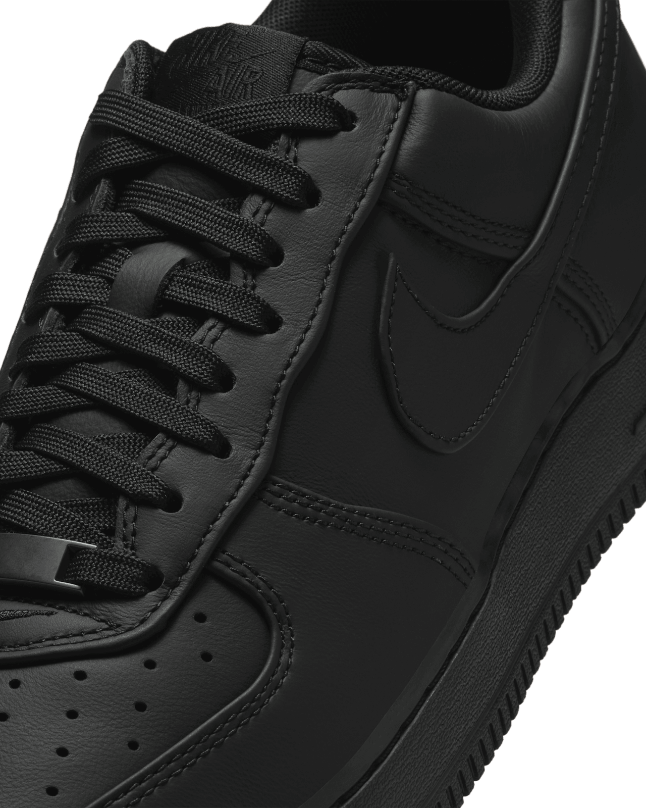 ナイキ Nike エアフォース1 07 トリプルブラック レザー NIKE AIR FORCE 1 HIGH '07 